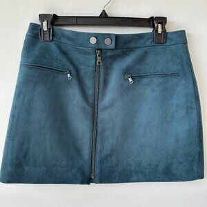 BCBGMaxazria Teal Mini Skirt - Small
